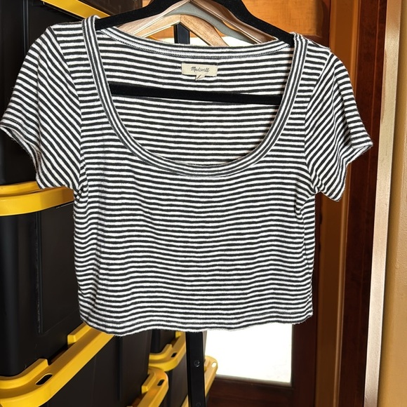 Madewell Westville Crop Tee Deep Coal Size Small - Picture 8 of 9